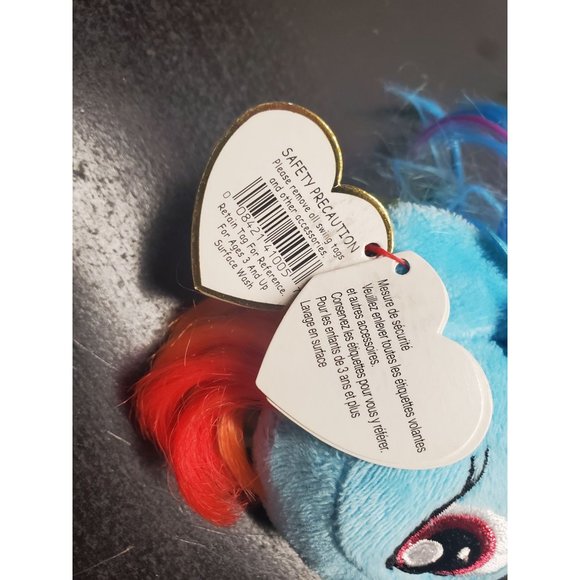 7 Inch Ty My Little Pony The Beanie Babies Collection Rainbow Dash Plush - New - Picture 6 of 11